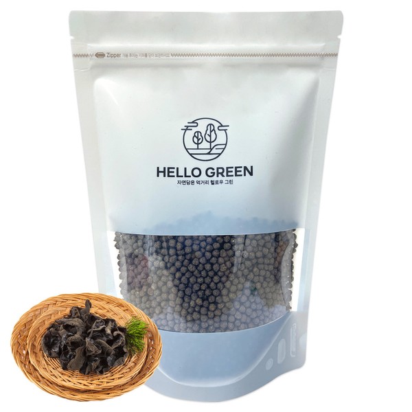 Hello Green [On Sale] Hello Green Wood Ear Mushroom Pills 400g (pack) Contains black beans and mulberry leaves / 헬로우 그린 [온세일]헬로우그린 목이버섯환 400g(팩) 검정콩 뽕나무잎 함유