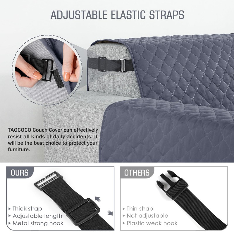 TAOCOCO Sofa Covers 2 Seater,Settee Covers,Non Slip Sofa Covers,Sofa Slipcovers,Pet
