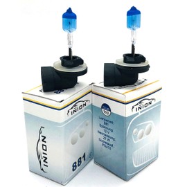 INION 2x H27W/2 27 Watt 881 PGJ13 12V Halogen Lamps Blue Vision Optics Folding Box 881 (H27W/2)