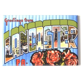 Greetings from Lancaster Pennsylvania Fridge Magnet (1.75 x 2.75 inches)