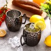 Hoolerry 12 Pcs Moscow Mule Mugs Bulk Black Stainless Steel