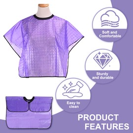 Waterproof Post Surgery Shower Cape Cover, Mastectomy Recovery Supplies for Breast/Shoulder Surgery, Shower Cover with Drain Pockets, Ideal for Chest/Shoulder/Arm Protection During Recovery