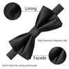 JRYXDS Men's Bow Tie, Black, Elegant Bow Tie, Classic Plain