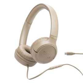 JBL Tune 530 C, Wired On Ear Headphones, Beige