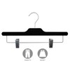 High-end Black Acrylic Bottom Hanger, 12 Pack Luxury Quality Pants
