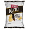 Herr's Cracked Pepper & Sea Salt Flavored Kettle Cooked Chips, 7.5 Ounce (Pack of 12 Bags) – Hearty Kettle Cooked Gluten free Chips with a Savory Salt and Pepper Kick – Ideal for Parties, BBQs, and Sharing