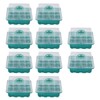 10Pcs Seedling Trays 12 Hole Transparent Adjustable Ventilated Seedling Starter