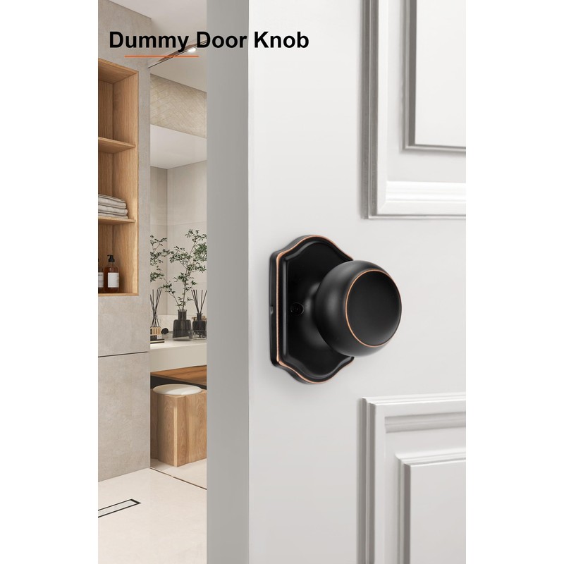 Haidms Oil Rubbed Bronze Dummy Door Knobs Interior, Dummy Interior