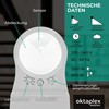 Oktaplex Don Outdoor Motion Sensor Set of 2 White