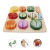 Vegetable Toy Puzzle, 1 Year Old Wooden Shaping Puzzle, Educational