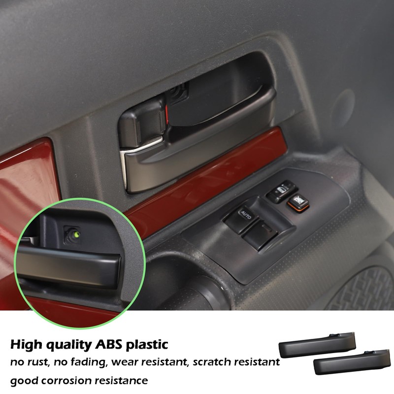 LLKUANG Interior Door Handle Protector Trim Cover for Toyota FJ