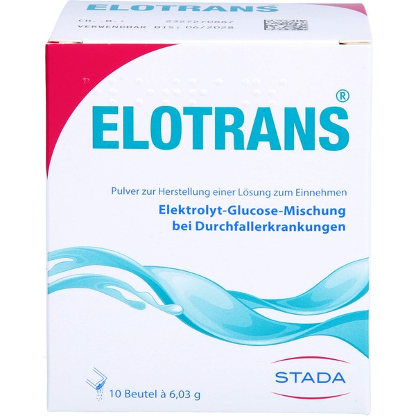 STADA ELOTRANS Elektrolyt-Glucose-Mischung bei Durchfallerkrankungen, 10 St. Beutel
