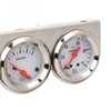 52mm Car Triple Gauge Kit White Dial 12V Oil Pressure