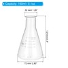 PATIKIL Erlenmeyer Flask, 150ml 5.1oz Narrow Mouth Graduated Flasks Borosilicate
