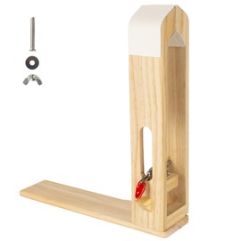 Wood Leather Craft Hand Stitching Pony Horse Leather Clamp with Pre Wrapped Leather Clamp for DIY Leather Craft Sewing Stitching