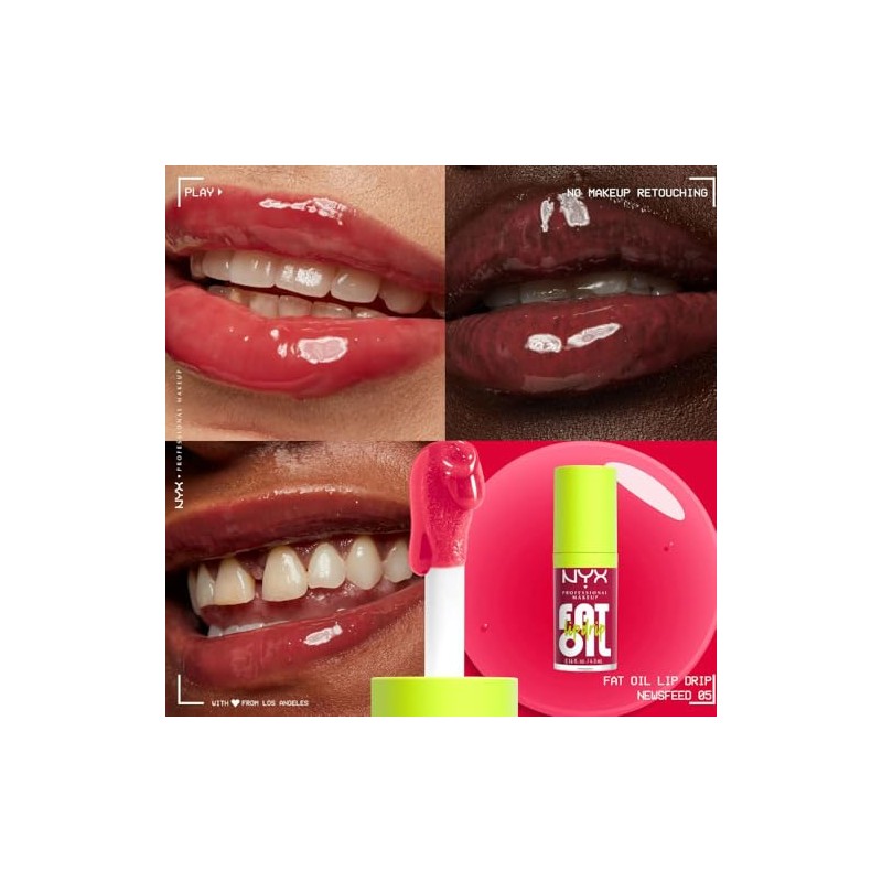 NYX Professional Makeup, Fat Oil Lip Drip Gloss Brillo labial