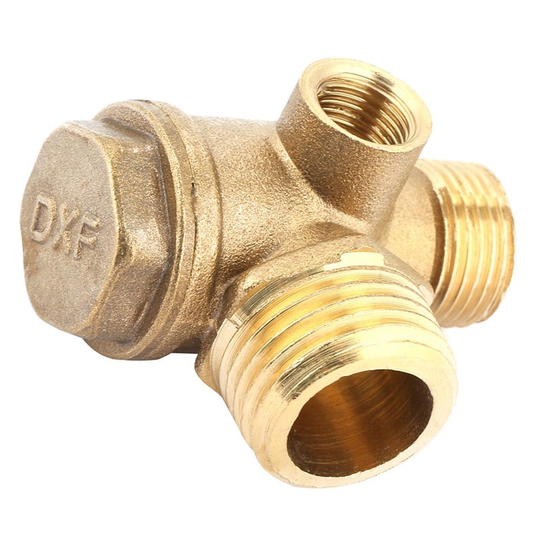 3-Port Brass Air Compressor Check Valve Connection Tool Check Valve