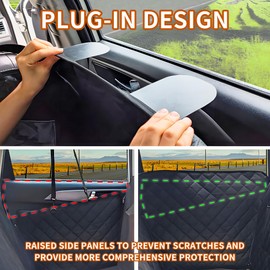 Wuatow Dog Car Seat Cover Waterproof & Nonslip | Pet Seat Protector for Cars,SUVs,Trucks.