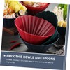 Mikinona Smoothie Bowls and Spoons 4pcs Cutlery Plates Bowl Straw