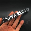 V6 4WD 3D Sticker Boot Badge Emblem 4x4 Decal Off