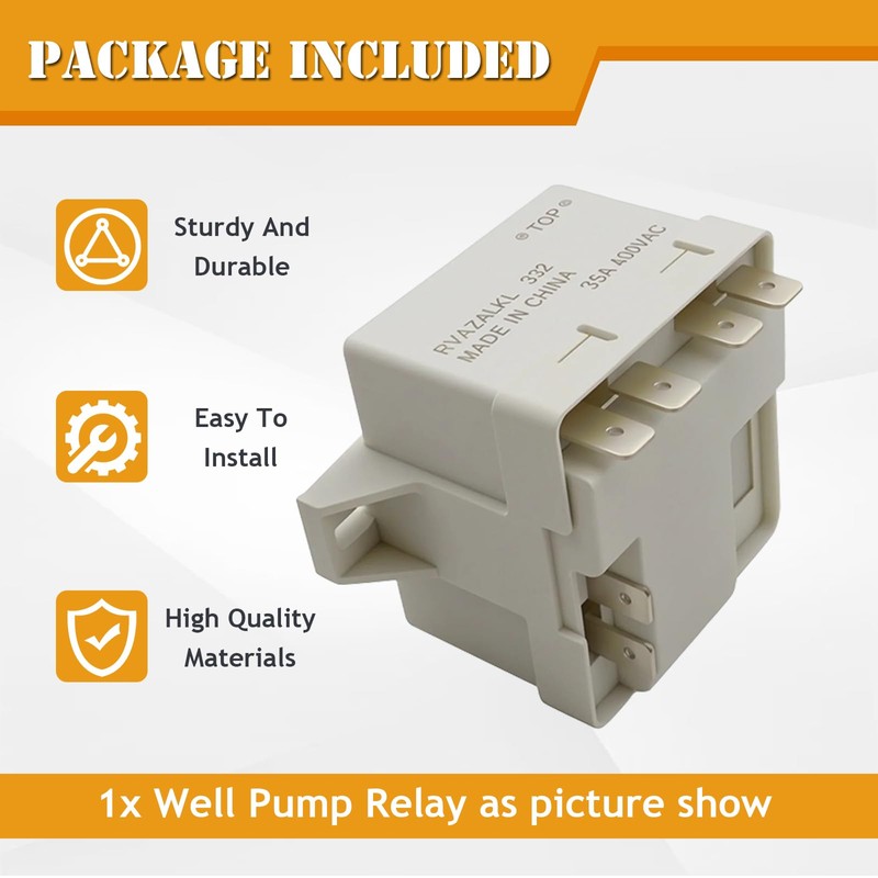 Well Pump Relay Control Box for Franklin Control Boxes 5