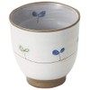 Mino Ware k21210 Futaba Tea Cup, Blue