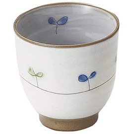 Mino Ware k21210 Futaba Tea Cup, Blue