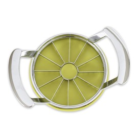 RSVP International Kitchen Tool Collection Core and Slice Apples, Jumbo Slicer, 7.32x4.92", Stainless Steel with Lid