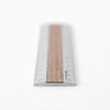 Midori 42274006 Ruler, Aluminum, Wood, 5.9 inches (15 cm), Dark