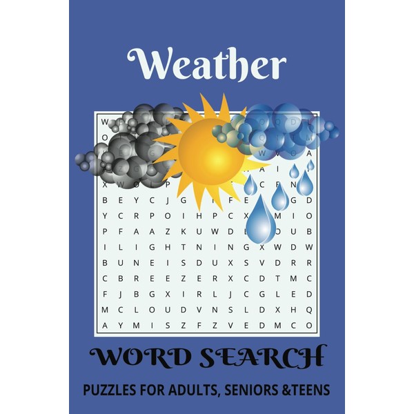 Weather Word Search: Puzzle book with Easy to Read Print