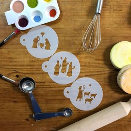 Nativity, Wisemen and Shepherd Cookie Stencil Set C1012 by Designer Stencils