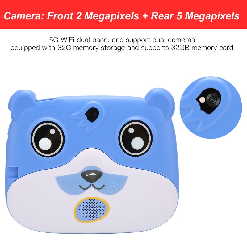 Kids Tablet 7 Inch Little Bear Shaped 2GB 32GB 5000mAh