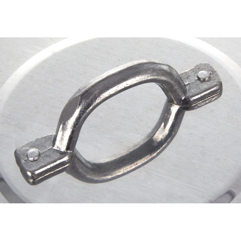 Pentole Agnelli Family Cooking Aluminium Flat Lid With Loop Handle,