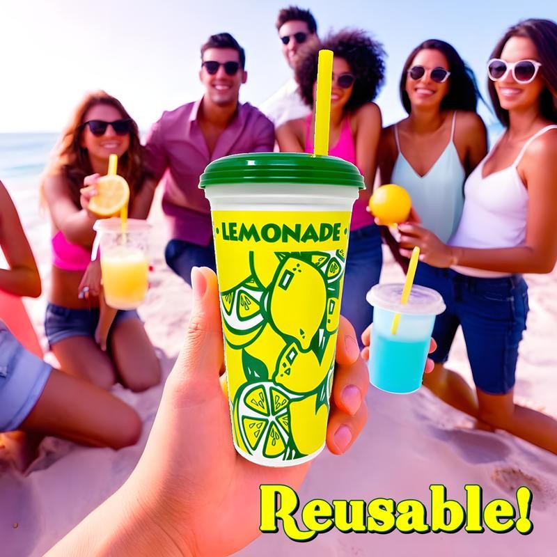 10 Made in America 16-32oz Reusable Lemonade Souvenir Cups with