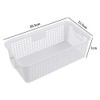 Kiddream 6 Packs Mini Plastic Basket, Office Desktop Basket, White