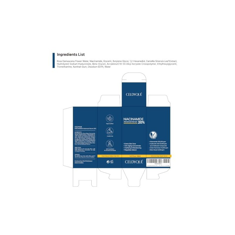 CELDYQUE- 𝙄𝙉𝙏𝙀𝙉𝙎𝙀 20% 𝙉𝙄𝙉𝙼𝙈𝙄𝙉𝙀𝙎: Fortalece la barrera cutánea, reduce visiblemente
