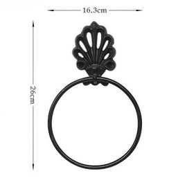 Round Hand Towel Holder for Bathroom Wall Mounted Hand Towel Rack Farmhouse Rustic Style Hand Towel Ring