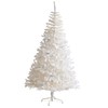 Nearly Natural 7ft. White Artificial Christmas Tree with 1000 Bendable