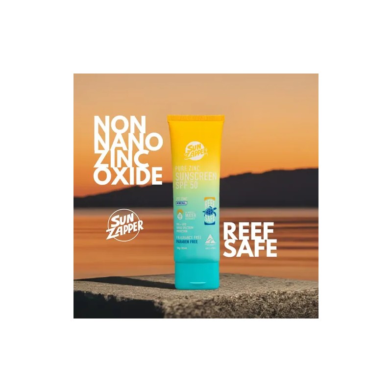 Sun Zapper Pure Zinc Sunscreen Bloqueador Solar Spf 50 Reef