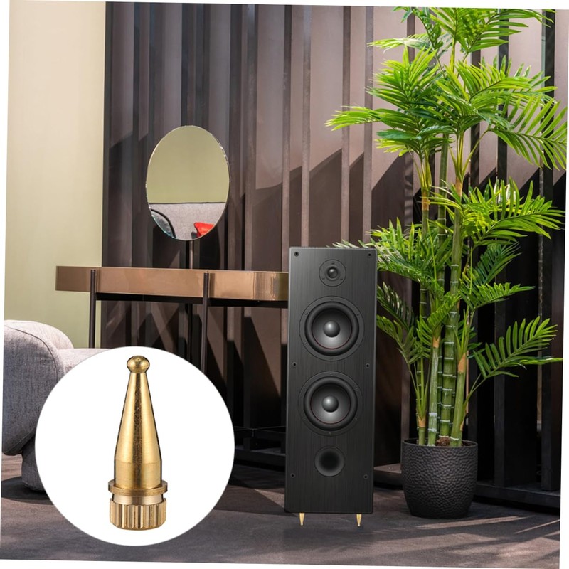 KICHOUSE Copper Feet for Speakers 8pcs Speaker Spike Feet Pad