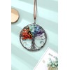 JSDDE 7 Chakra Reiki Healing Crystal Life Tree Hanging Ornament
