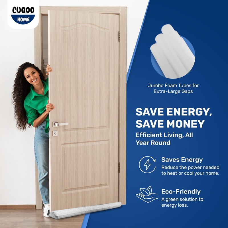 CUQOO Oxford Double Draft Excluder – Water Proof Snow Proof