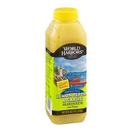 World Harbors Lemon Pepper Garlic Marinade, 18-Ounce Bottles (Pack of 6)
