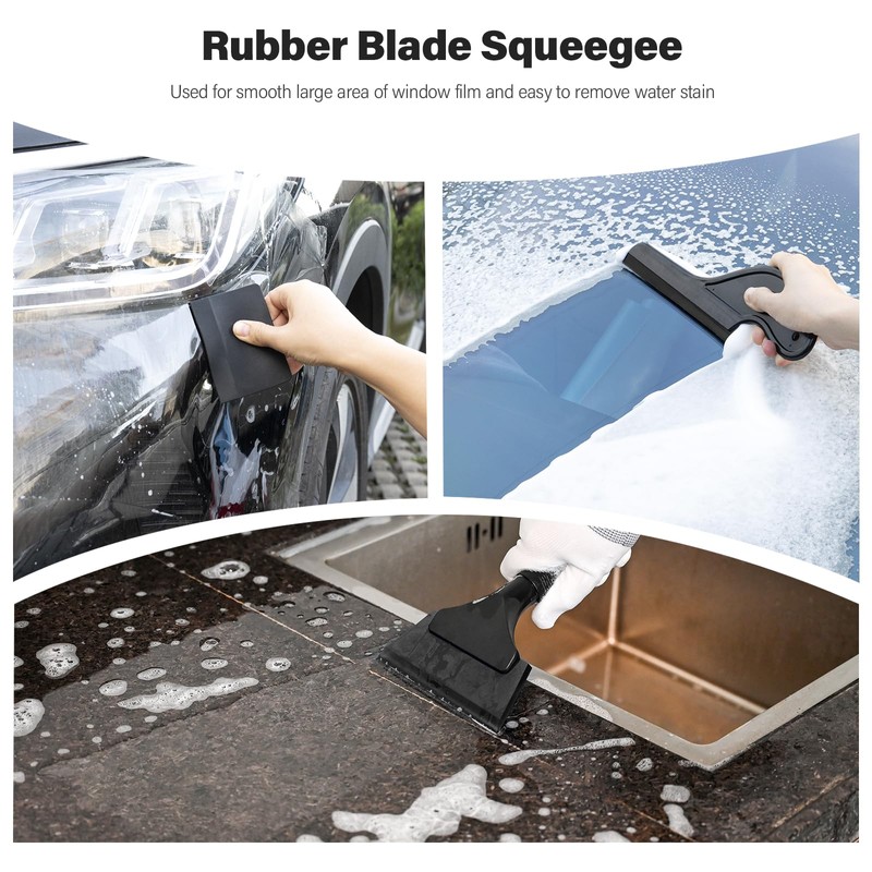 Gomake Window Tint Kit Vinyl Wrap Tool Car Windshield Back