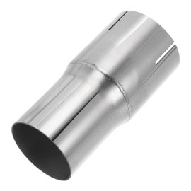 Motoforti 2.25"OD to 2.5"OD Mandrel Exhaust Bend Elbow Concentric Reducer T304 Stainless Steel Pipe Adapter 5 Inch Length Silver Tone