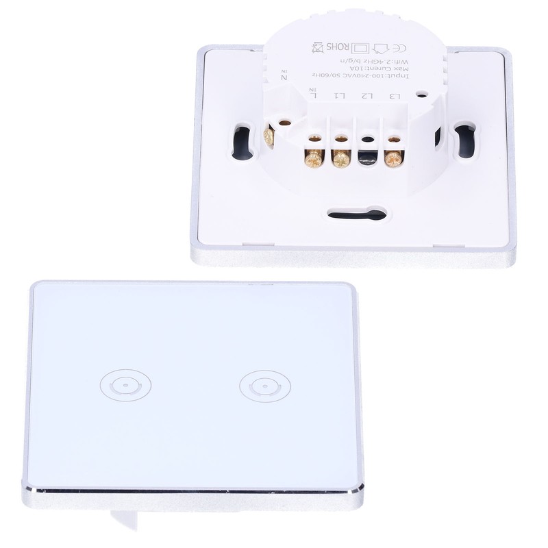 2 Gang Smart Touch Switch WiFi British Standard for Google