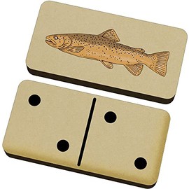 Azeeda 'Brown trout' Domino Set & Box (DM00035548)