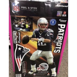 Fathead Tom Brady New England Patriots Fathead Teammate New Sealed 6.5”W X 16.5”H.