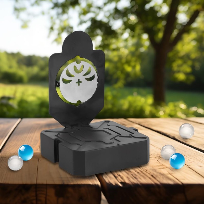 Rotierender Mini-Zielständer, luftgewehr ziele, Mini Shooting Target Stand, Edelstahl-Schießscheibe mit