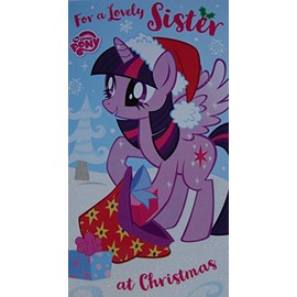 My Little Pony MLX08 Sister Christmas Card,Multi Colour